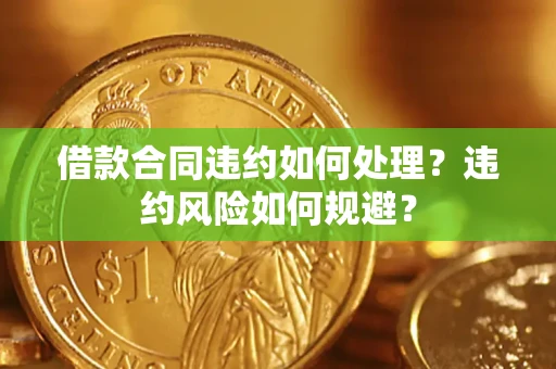 北京借款合同违约如何处理？违约风险如何规避？