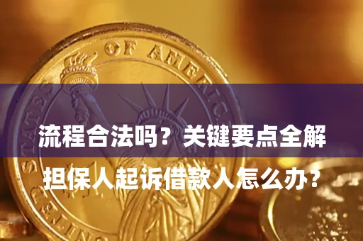 北京

担保人起诉借款人怎么办？流程合法吗？关键要点全解析