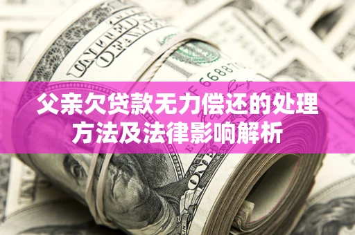 北京父亲欠贷款无力偿还的处理方法及法律影响解析