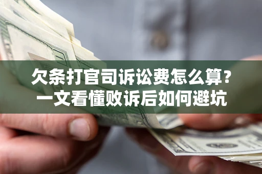 北京欠条打官司诉讼费怎么算？一文看懂败诉后如何避坑